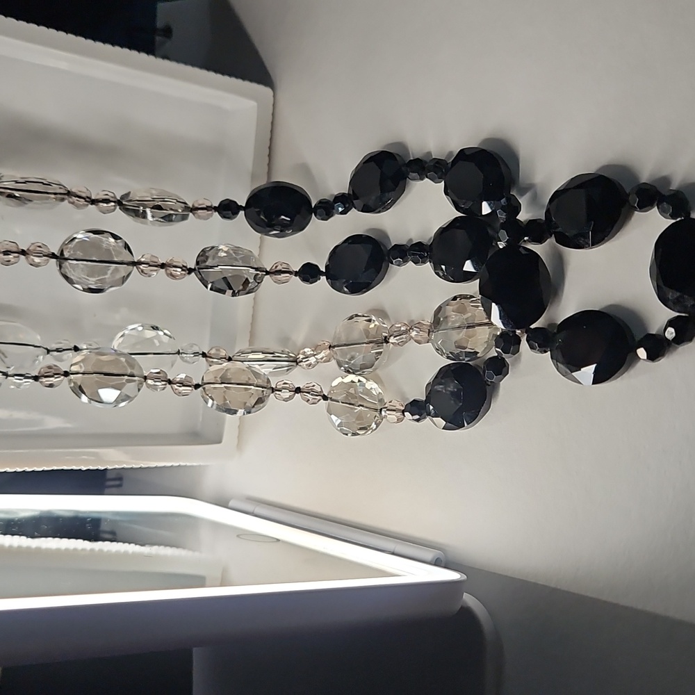 White House Black Market Silver and Crystal Necklace Bundle - Picture 13 of 15